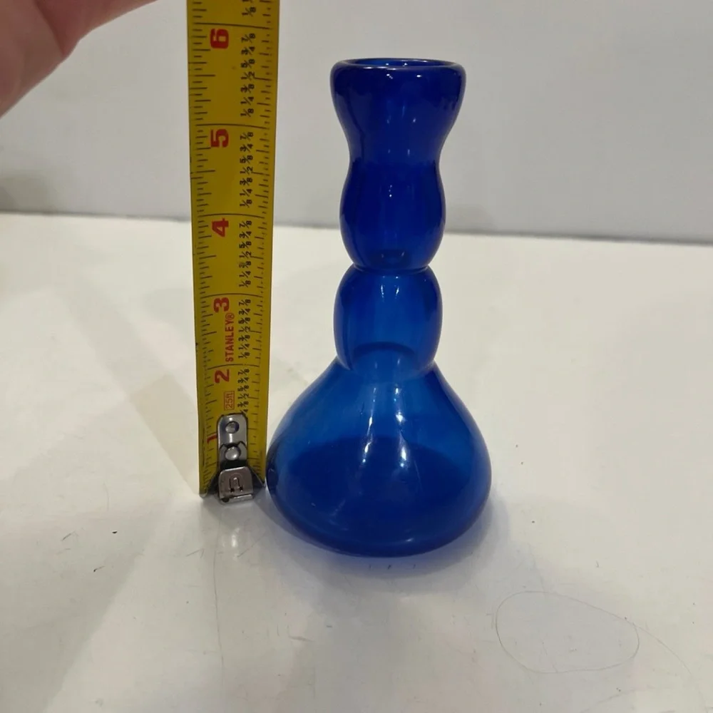 Cobalt blue glass bud vase